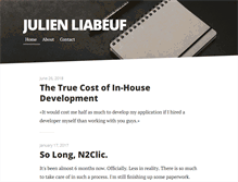 Tablet Screenshot of julienliabeuf.com